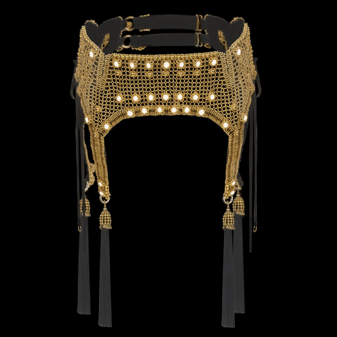 Elohim Modular Garter Belt in Gold - 2 Color Variants