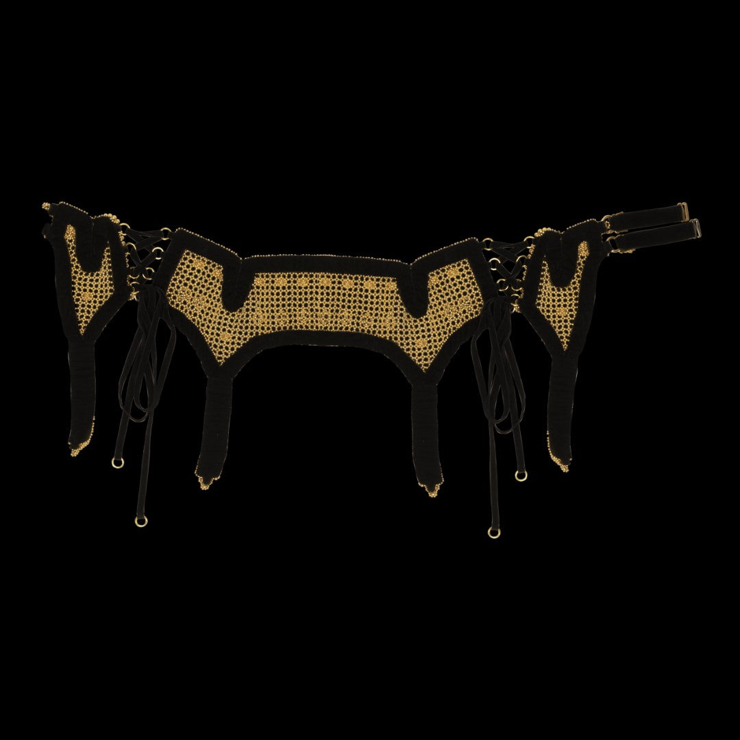 Elohim Modular Garter Belt in Gold - 2 Color Variants