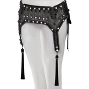 Elohim Modular Garter Belt in Jet Black