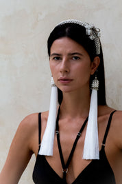 Amaya Bow Head Band in Pearl - 2 variations