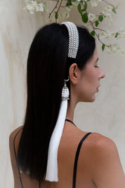 Amaya Bow Head Band in Pearl - 2 variations