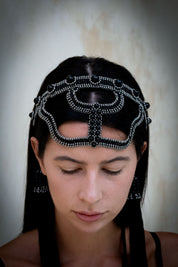 Khutulun Head Band in Jet Black