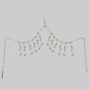 Jas Modular Headpiece System w/Face Chain in Pearl