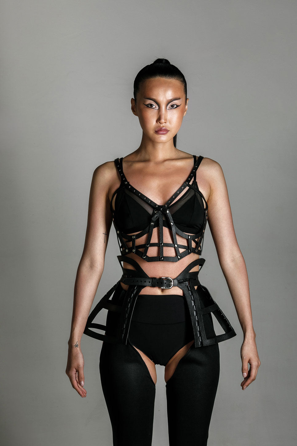 Jas_Leather_Cage_Skirt_and_Cage_Top-_by_Object_Dawn_-_Black-_front.jpg