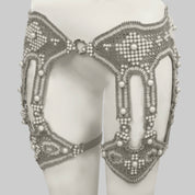 Khutulun Modular Garter Belt In Pearl