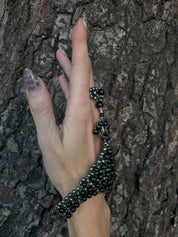 Mata Hari Ring & Hand Jewelry, Jet Black