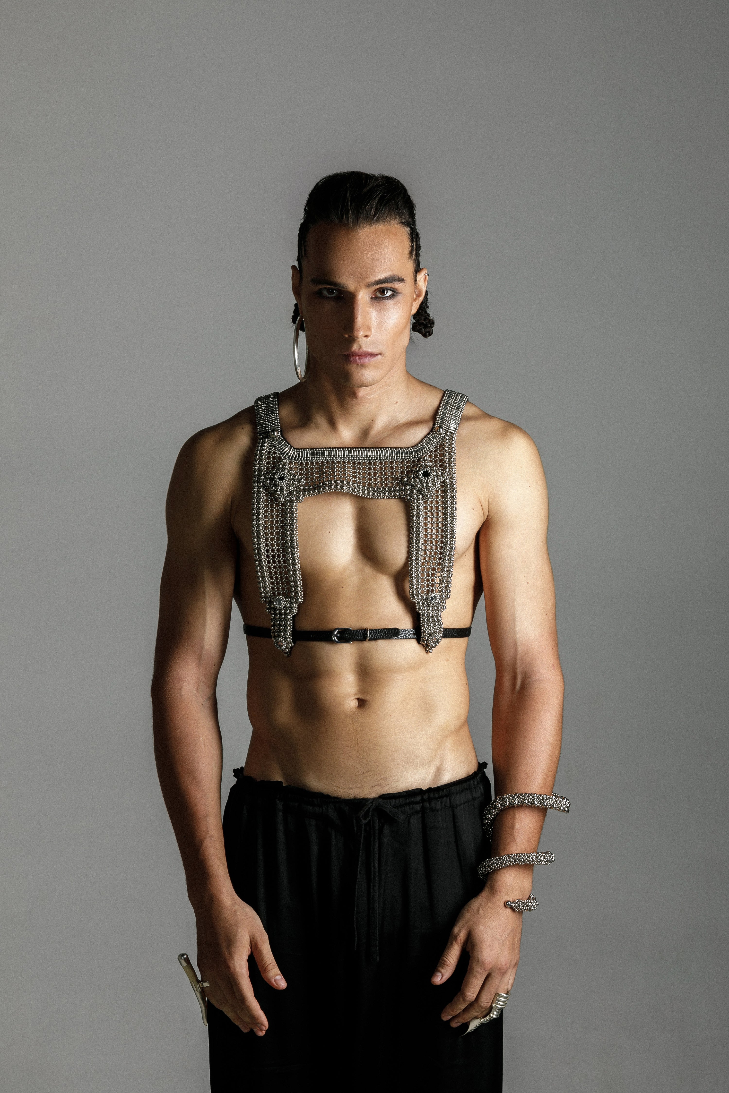 Men's Artemisia Mesh Top in Silver