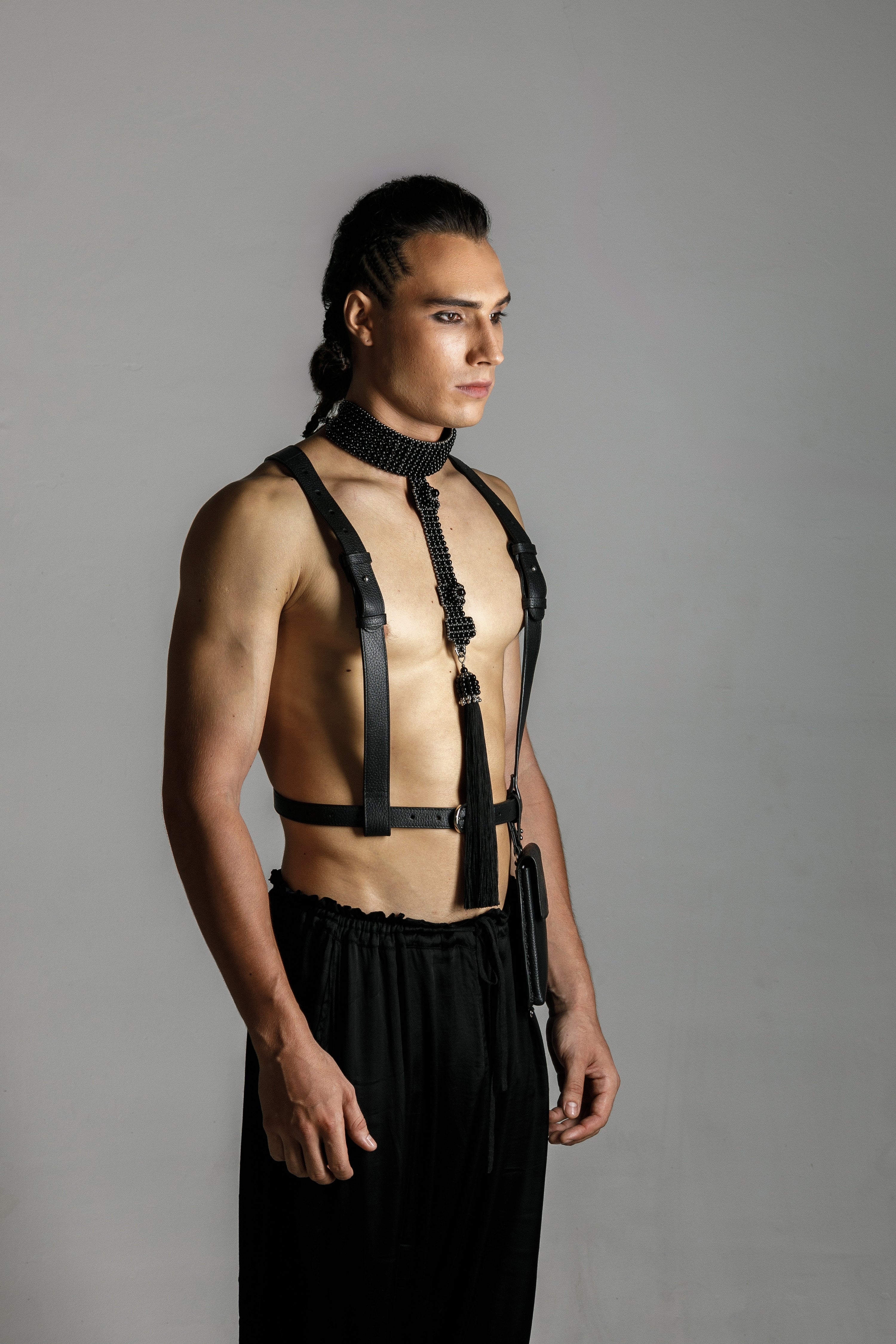 Men's Elohim T-Choker in Jet Black