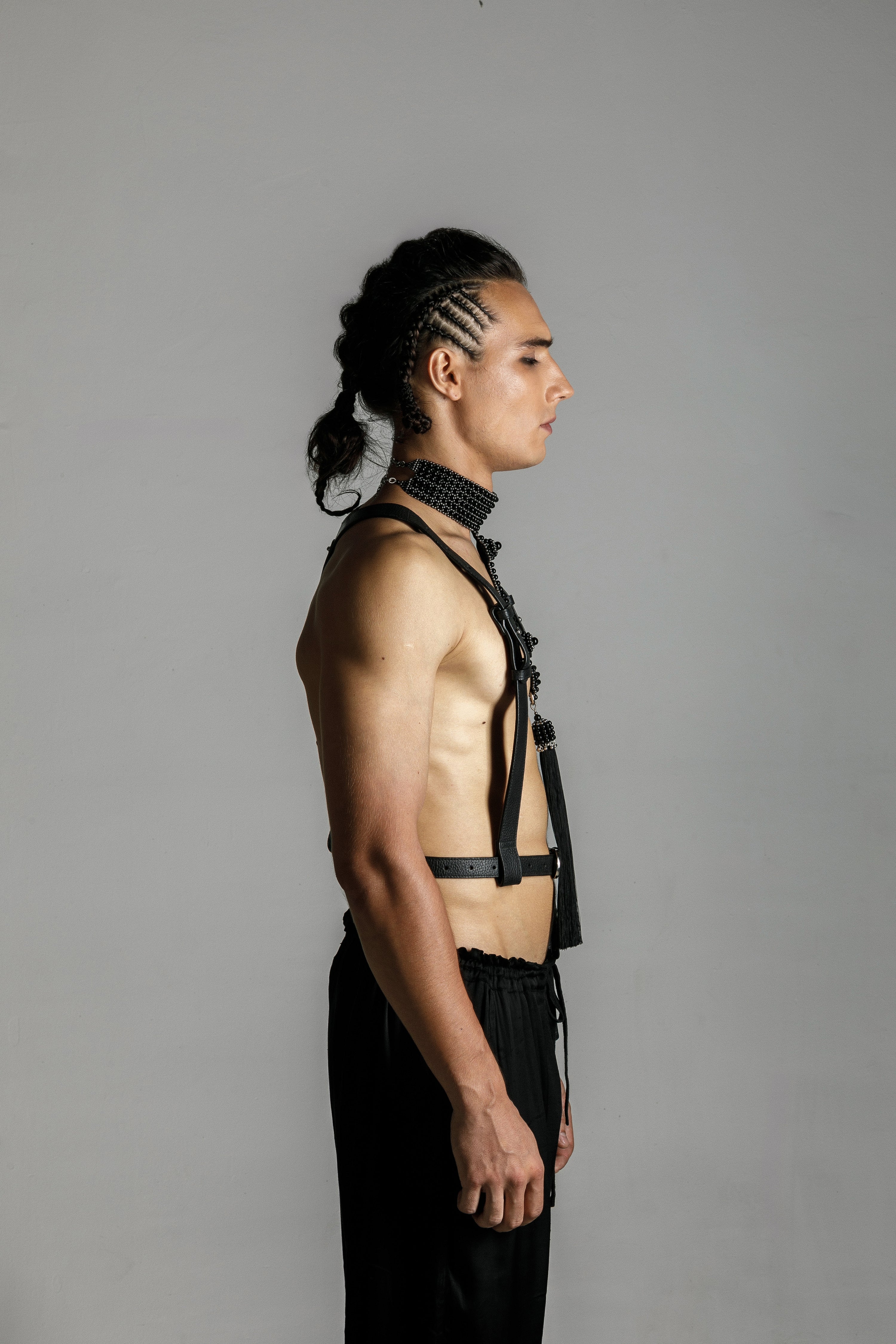 Men's Zheng Modular Leather Harness & Belt