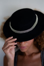 Silver Beaded Hatband